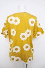 画像2: PINK HOUSE / ひまわり柄Tシャツ F イエロー Y-26-04-01-097-LO-TO-SZ-ZY (2)