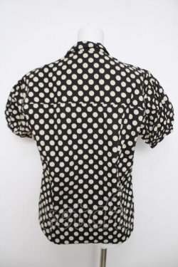 画像2: PINK HOUSE / 水玉柄半袖シャツ F 黒 Y-26-04-01-100-LO-BL-SZ-ZY