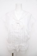 INGEBORG / リボン付きセーラーブラウス F 白 Y-26-04-01-102-LO-BL-SZ-ZY