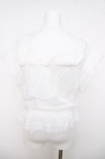 画像2: INGEBORG / リボン付きセーラーブラウス F 白 Y-26-04-01-102-LO-BL-SZ-ZY (2)