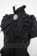 画像3: MARBLE / ゴシック調タイ付き総フリルパフスリーブブラウス  ブラック Y-26-04-01-107-GO-BL-SZ-ZY (3)