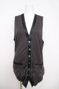 Ozz conte / カットベスト  黒 Y-26-04-01-109-OO-TO-SZ-ZY