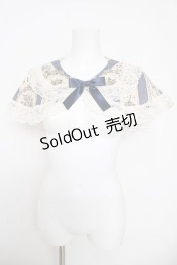 画像1: metamorphose / アンティークブーケケープ  ブルー Y-26-04-01-111-ME-JA-AS-ZY