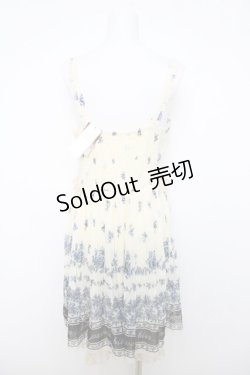 画像2: axes femme / ローズメッセージパネル柄ワンピース  生成り Y-26-04-01-113-AX-OP-SZ-ZY