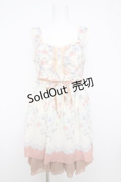 画像1: axes femme / ローズ柄チュニック  生成り Y-26-04-01-116-AX-OP-SZ-ZY