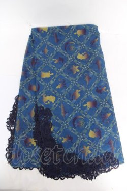 画像1: axes femme / アラジン/大判ストール  ブルー Y-26-04-01-022-AX-ZA-SZ-ZY