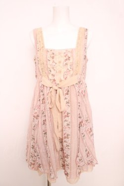 画像1: axes femme / ストライプバライレヘムチュニ M 淡ピンク Y-26-04-01-119-AX-OP-SZ-ZY