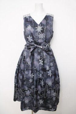 画像1: axes femme / トゥインクルスノー柄ワンピース F 黒 Y-26-04-01-122-AX-OP-SZ-ZY