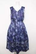 axes femme / トゥインクルスノー柄ワンピース F 紺 Y-26-04-01-123-AX-OP-SZ-ZY