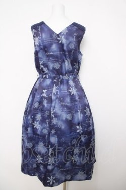 画像2: axes femme / トゥインクルスノー柄ワンピース F 紺 Y-26-04-01-123-AX-OP-SZ-ZY