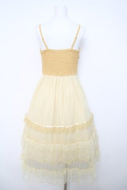 画像2: axes femme POETIQUE / リボンデザインチュールワンピース M イエロー Y-26-04-01-124-AX-OP-SZ-ZY