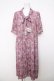画像1: axes femme / ローズレース柄ボータイワンピース F ピンク Y-26-04-01-127-AX-OP-SZ-ZY (1)
