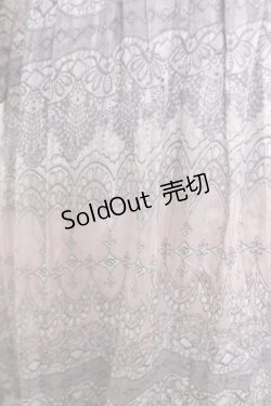 画像3: axes femme / 総柄チュニック  グレー Y-26-04-01-128-AX-OP-SZ-ZY