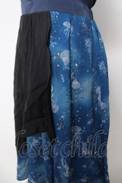 画像3: axes femme POETIQUE / ダークマリンバイカラーワンピース M 紺 Y-26-04-01-130-AX-OP-SZ-ZY