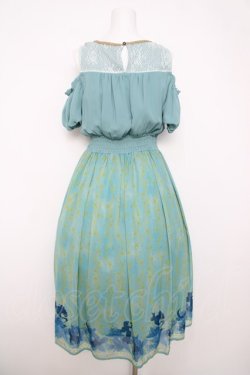 画像2: axes femme POETIQUE / ディズニーアラジン/ワンピース M グリーン Y-26-04-01-136-AX-OP-SZ-ZY