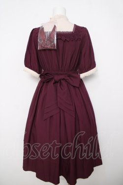 画像2: axes femme kawaii / エレガントドールワンピース  ワイン Y-26-04-01-149-AX-OP-SZ-ZY