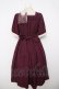 画像2: axes femme kawaii / エレガントドールワンピース  ワイン Y-26-04-01-149-AX-OP-SZ-ZY (2)