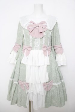画像1: axes femme kawaii / メアリー姫袖ドレス  ミント Y-26-04-01-151-AX-OP-SZ-ZY