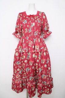 axes femme kawaii / クラシックベリーワンピース M 赤 Y-26-04-01-153