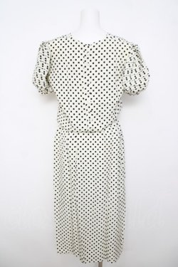 画像2: INGEBORG / 袖タックデザインドットワンピース F オフ Y-26-04-01-157-LO-OP-SZ-ZY