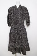 INGEBORG / ドット柄ワンピース F 黒 Y-26-04-01-158-LO-OP-SZ-ZY