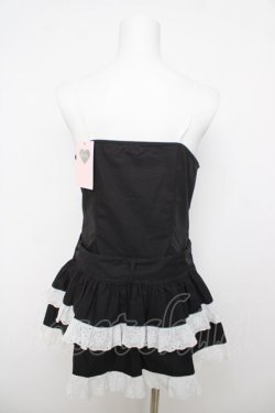 画像2: lilLilly / フリルシャツベルトキャミワンピ F ブラック Y-26-04-01-167-LO-OP-SZ-ZY