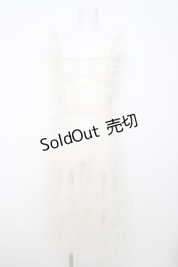 画像1: m petit by misako / TT*AOKドットリボンエプロン L 淡薄橙 Y-26-04-01-171-LO-OP-SZ-ZY