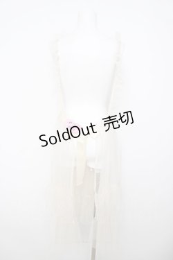 画像2: m petit by misako / TT*AOKドットリボンエプロン L 淡薄橙 Y-26-04-01-171-LO-OP-SZ-ZY