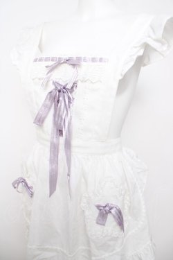 画像3: BABY, THE STARS SHINE BRIGHT / お菓子な星空のエプロン  ホワイト/ラベンダー Y-26-04-01-172-BA-OP-SZ-ZY