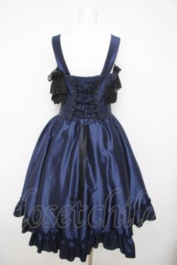 画像2: ATELIER PIERROT / Secret Chamber Corset 　ジャンパースカート  ネイビー Y-26-04-01-174-EL-OP-SZ-ZY