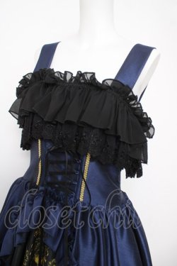 画像3: ATELIER PIERROT / Secret Chamber Corset 　ジャンパースカート  ネイビー Y-26-04-01-174-EL-OP-SZ-ZY