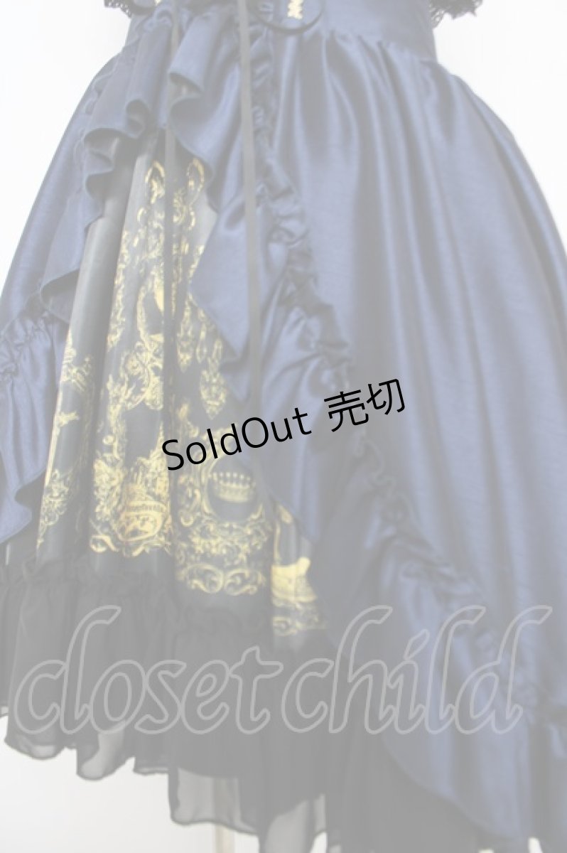 画像4: ATELIER PIERROT / Secret Chamber Corset 　ジャンパースカート  ネイビー Y-26-04-01-174-EL-OP-SZ-ZY (4)