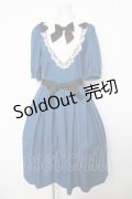 Innocent World / スタンドカラートリプルリボンワンピース  ブルー Y-26-04-01-175-IW-OP-AS-ZY