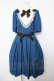 画像1: Innocent World / スタンドカラートリプルリボンワンピース  ブルー Y-26-04-01-175-IW-OP-AS-ZY (1)