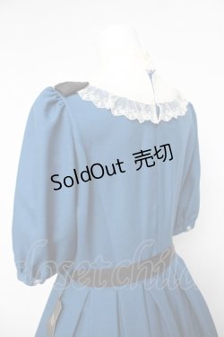 画像4: Innocent World / スタンドカラートリプルリボンワンピース  ブルー Y-26-04-01-175-IW-OP-AS-ZY