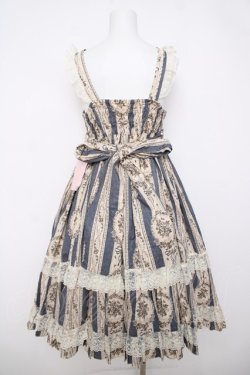 画像2: metamorphose / アンティークブーケミディアムジャンパースカート  ブルー Y-26-04-01-177-ME-OP-AS-ZY