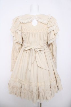 画像2: Hoshibako Works / リリアンヌ姉妹 ワンピース(ショート丈)  生成り Y-26-04-01-179-LO-OP-SZ-ZY