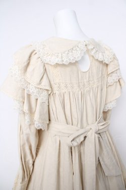 画像5: Hoshibako Works / リリアンヌ姉妹 ワンピース(ショート丈)  生成り Y-26-04-01-179-LO-OP-SZ-ZY