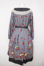 画像2: Melody BasKet / Royal Berry フロントボタンワンピース M グレー Y-26-04-01-181-LO-OP-SZ-ZY (2)
