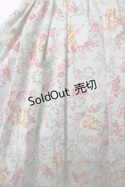 画像3: metamorphose / ガーデニングくまちゃん ミディアムフリルスカート  グリーン Y-26-04-01-185-ME-SK-SZ-ZY