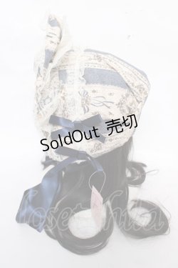 画像2: metamorphose / アンティークブーケボンネット  ブルー Y-26-04-01-029-ME-AC-AS-ZY