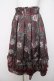 画像1: axes femme / 20th/ローズ柄スカート F ワイン Y-26-04-01-192-AX-SK-SZ-ZY (1)