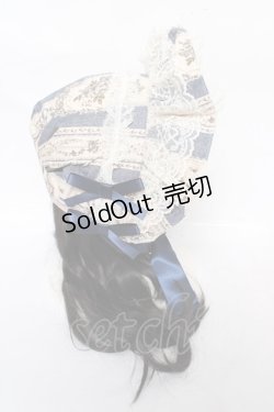 画像4: metamorphose / アンティークブーケボンネット  ブルー Y-26-04-01-029-ME-AC-AS-ZY