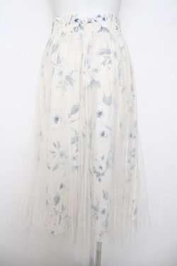 画像2: axes femme / フラワープリーツチュールスカート  生成り Y-26-04-01-195-AX-SK-SZ-ZY