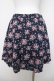 画像2: axes femme / 小花柄フレアキュロット M 紺 Y-26-04-01-196-AX-PA-SZ-ZY (2)