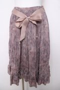 axes femme / ぼかし柄プリーツスカート  ピンク Y-26-04-01-197-AX-SK-SZ-ZY
