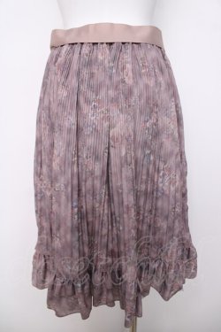 画像2: axes femme / ぼかし柄プリーツスカート  ピンク Y-26-04-01-197-AX-SK-SZ-ZY