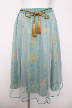 画像1: axes femme POETIQUE / Disneyアラジンスカート M グリーン Y-26-04-01-199-AX-SK-SZ-ZY