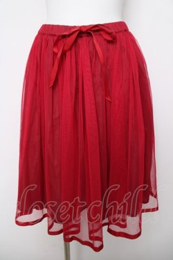 画像1: Fi.n.t / チュールスカート  赤 Y-26-04-01-200-CA-SK-SZ-ZY