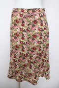 L'EST ROSE / 花柄マーメイドスカート M  Y-26-04-01-201-LO-SK-SZ-ZY
